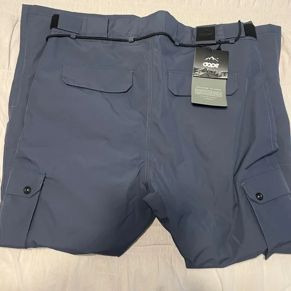 NWT Dope Iconic Snowboard Pants Men Metal Blue